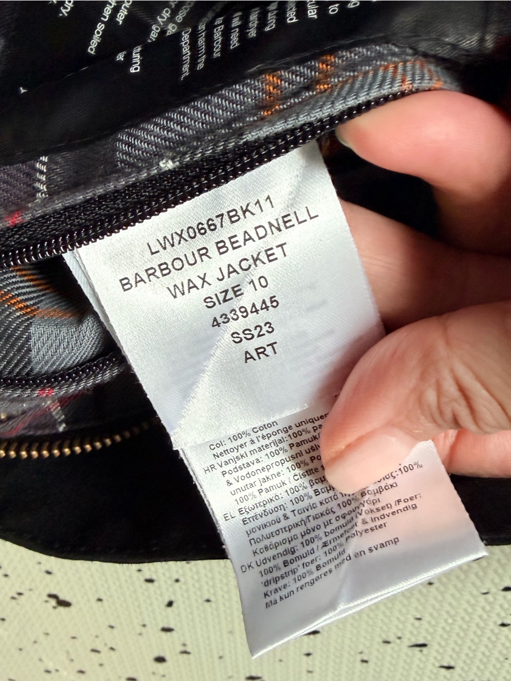BARBOUR Beadnell corduroy-trimmed waxed-cotton jacket - Picture 8 of 9